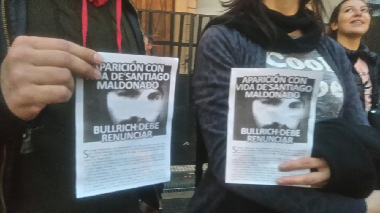 Desaparición de Santiago Maldonado: el gobierno es responsable