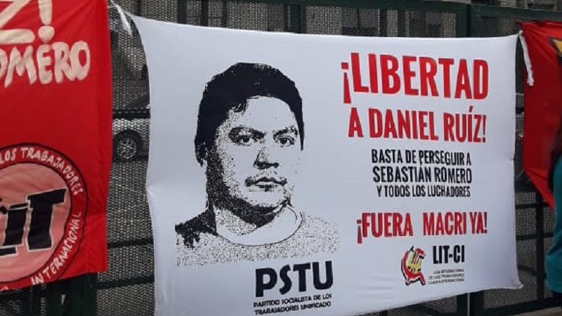 Unidad para liberar a Daniel Ruiz y a todos los presos por luchar