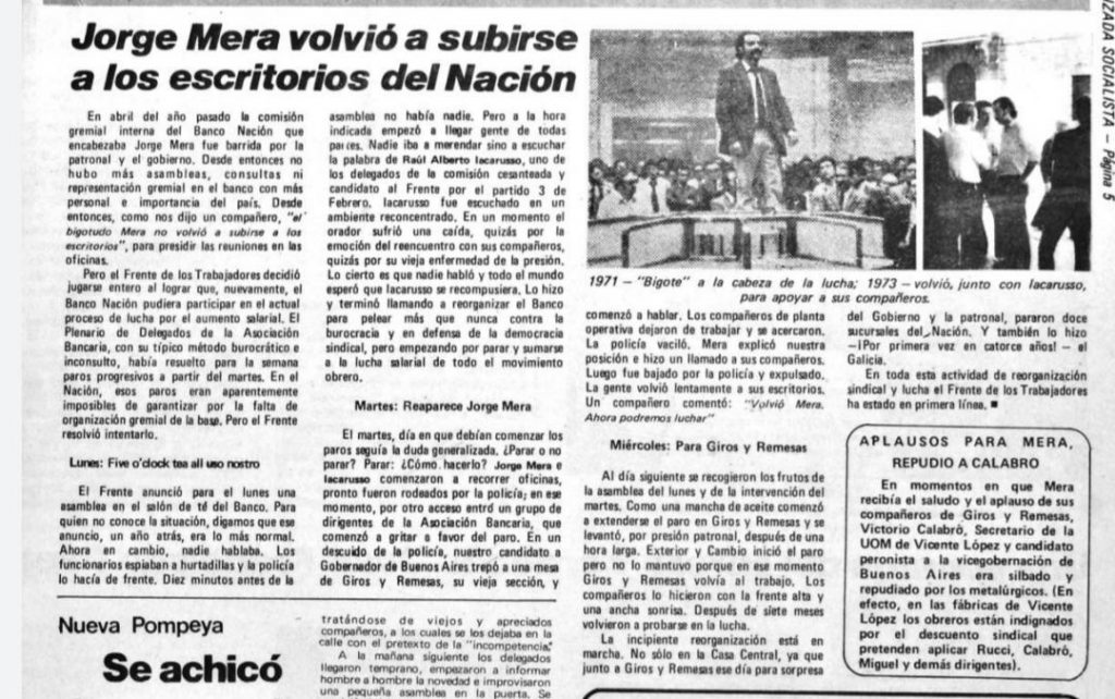 FALLECIÓ JORGE MERA, UNO DE LOS DIRIGENTES MAS IMPORTANTES DE LA HISTORIA DEL TROSKISMO ARGENTINO